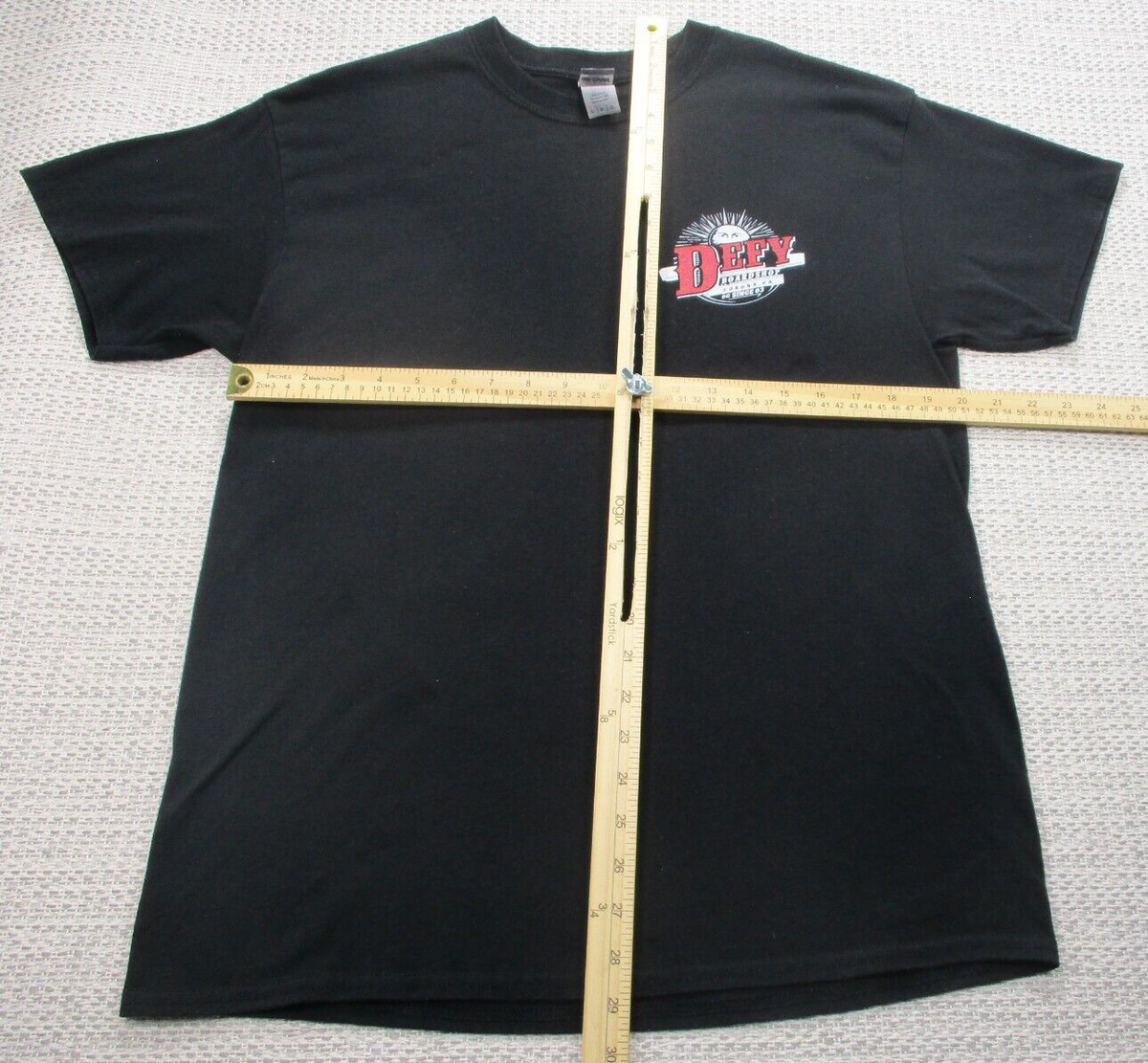 Defy Boardshop Corona California Mens L Black T-Shirt