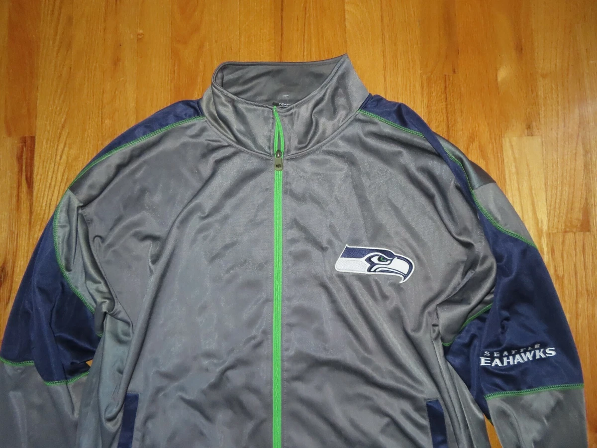 NFL Team Apparel SEATTLE SEAHAWKS Zippered 4XL Warm Up Jacket