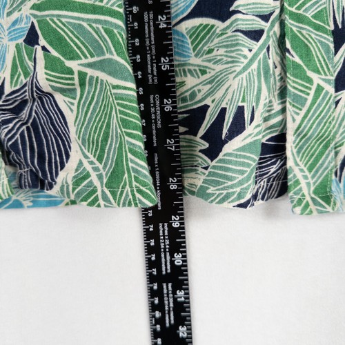 Club Room Luxury Shirt Mens Medium Multicolor Floral Tropical Button Up Linen - Picture 6 of 8