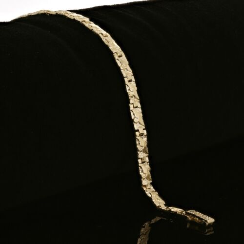 10k Gelbgold massives Nugget Armband 8" - 8,5" 4,75 mm 9,3 Gramm - Bild 3 von 8