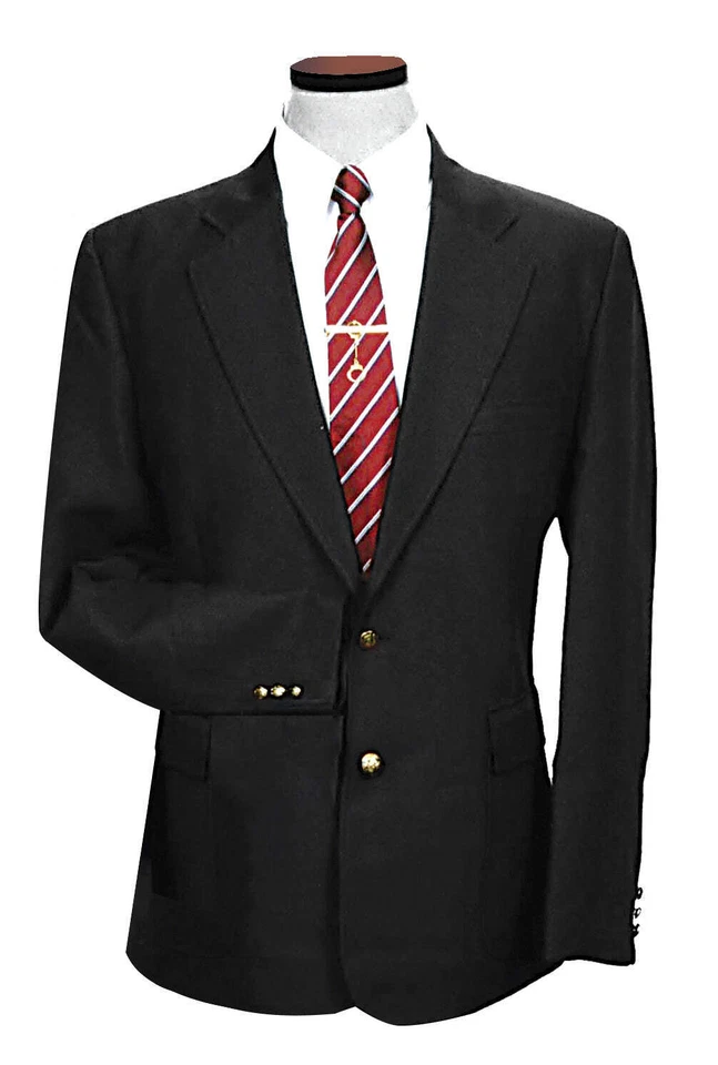 Abrigo blazer profesional de dos botones de un solo pecho para hombre Foto 2 de 4