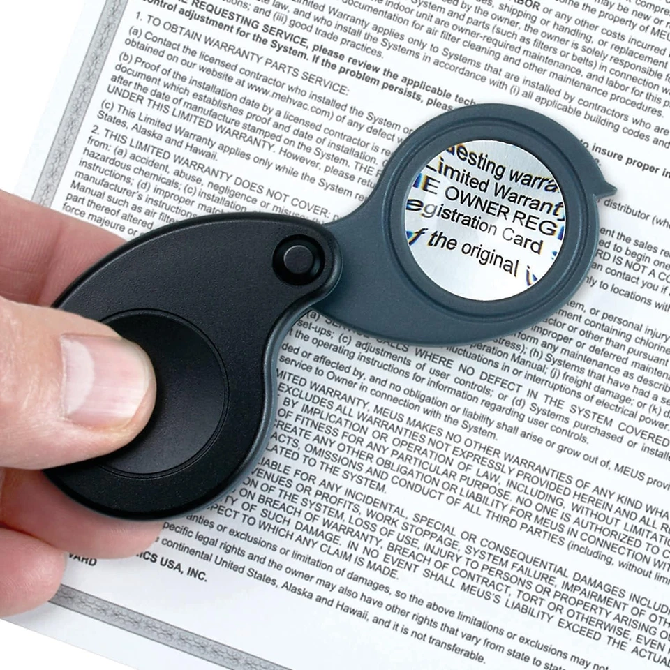 Carson Triview 5X/10X/15X Folding Loupe Magnifier with Built-In Case, 3-In-1 Por - Image 2 of 4