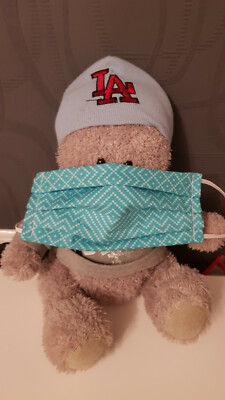 Self-sewn makeshift masks, 100% cotton, 2-ply, washable, reversible