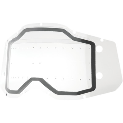 100% RC2/AC2/ST2 FORECAST LENS - DUAL PANE W/ BUMPS CLEAR 59101-00001