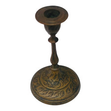 Vintage Old Antique Heavy Brass Rare Oil Lamp / Diya / Candle Stand Collectible