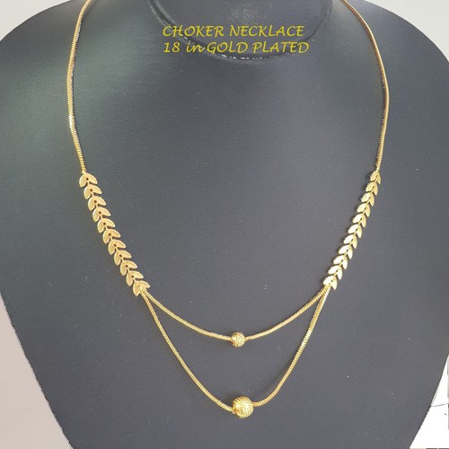 22k ct yellow Gold Plated chain with 