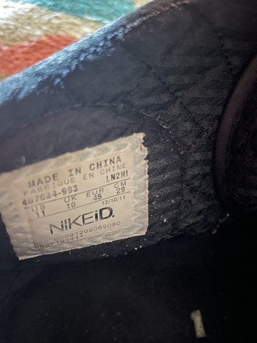 Nike Air Jordan Herren 11 Dunk High Schwarz Gelb Leder Brian 23 Schnürschuhe 2011 - Bild 6 von 10