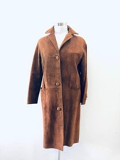 Vtg Suedecraft Otley In Wharfedale, Yorkshire England Brown Suede Coat 70's Era
