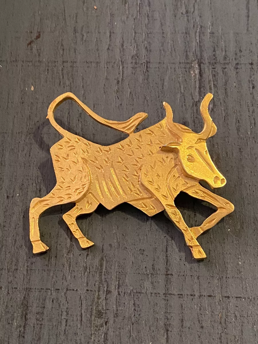 Bull brooch clearance