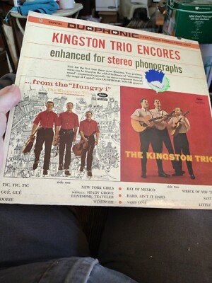 Vintage 1962 Kingston Trio Live ''Encores'' LP, Vinyl. Excellent. Play tested.
