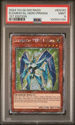 2024 YU-GI-OH! RA03-QUARTER CENTURY BONANZA 1ST ED ELEMENTAL HERO PRISMA PSA 9 | eBay 2024 YU-GI-OH! RA03-QUARTER CENTURY BONANZA 1ST ED ELEMENTAL HERO PRISMA PSA 9 | eBay