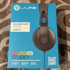 New Nib Jlab Volume Safe At 85 Db Kids Headphones On Ear Folding Jbuddies Studio