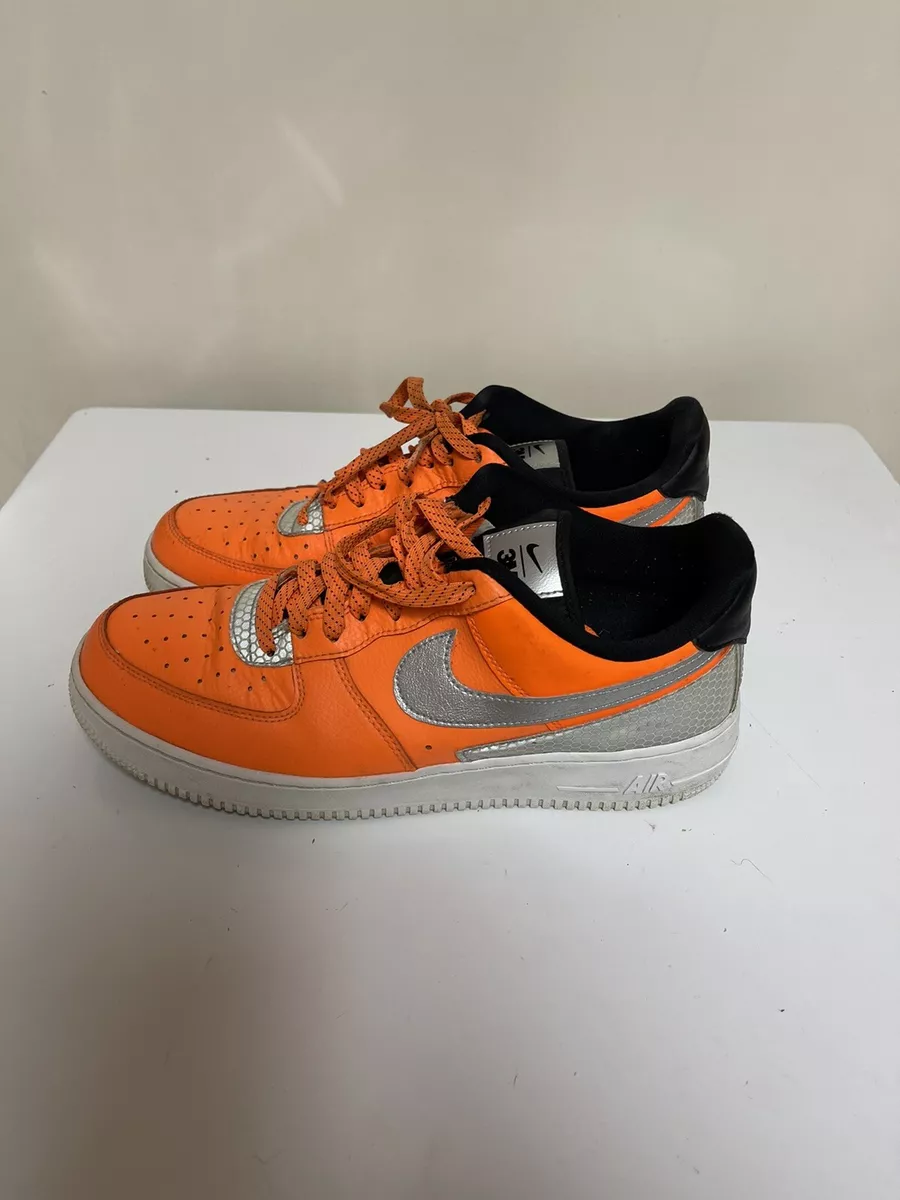 Nike Air Force 1 3M (CT2299-800) Total Orange Mens Size 10.5 AF1 Rare