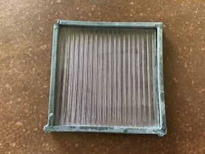Lavender Prism Glass Window Pane ~Tile in Frame  ~ Like Luxfer ~ Antique