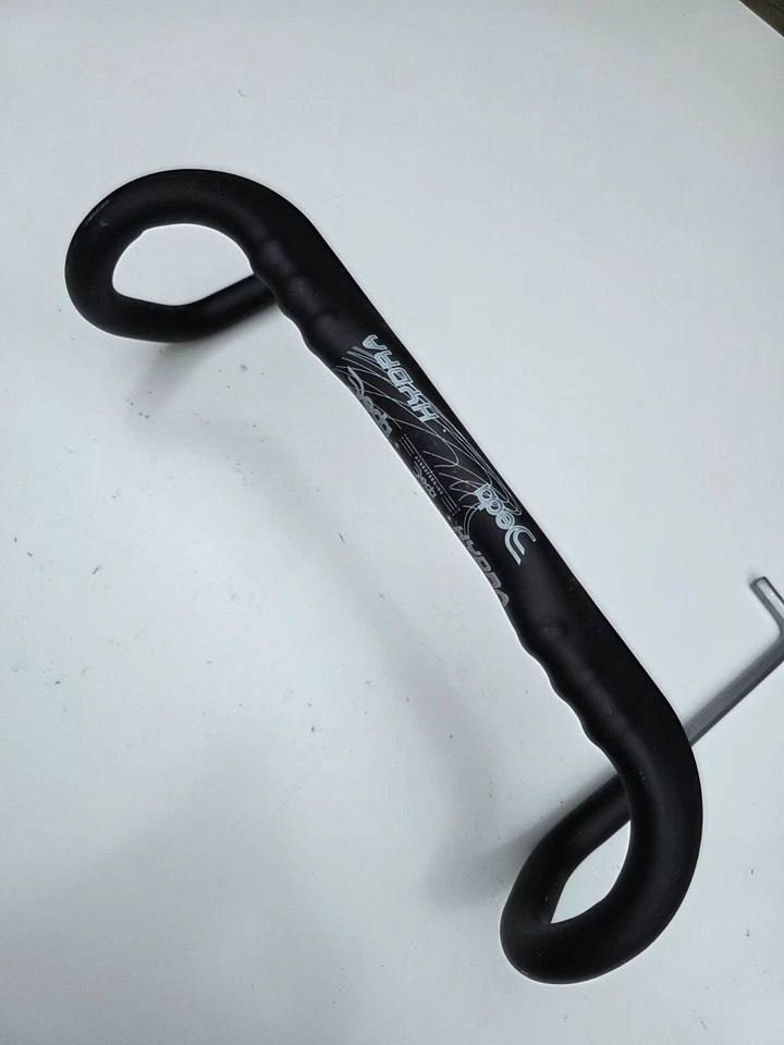 Deda Hydra Anatomic Aluminum Handlebar, 400mm C-C, 31.7mm, Very Good Condition! - Image 2 of 4