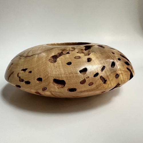 Jarrón David Walsh con soporte votivo de madera torneado a mano Ikebana hecho en Noruega arte burl de colección - Imagen 12 de 24