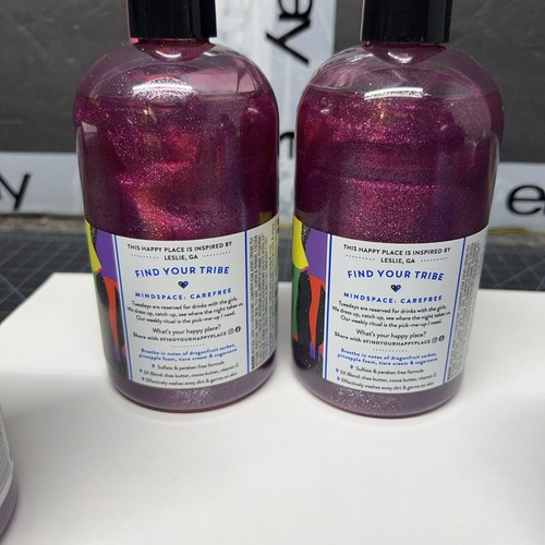 Find Your Happy Place Bath Shower Gel Girls Night Out LOT OF 4 New 12oz Bottles - Picture 11 of 17