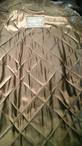 VTG 70's PENDLETON MEN'S M L 48 HEAVY WOOL JACKET BROWN PLAID SHEARLING COLLAR - Picture 8 of 9