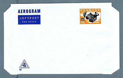 DÄNEMARK - DÄNEMARK - 1980 - AEROGRAMM - 180 Stunden von 160. ''DER FLIEGENDE KOFFER''
