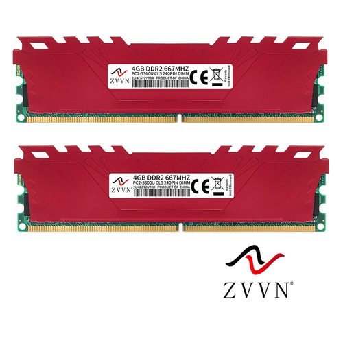8GB 2x4GB DDR2 667MHz PC2-5300U 240Pin DIMM intel Desktop Gaming Memory RAM ZVVN - Picture 2 of 11
