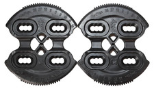 New Burton Snowboard Binding 4 Hole Re:Flex Disc's Black Pair 