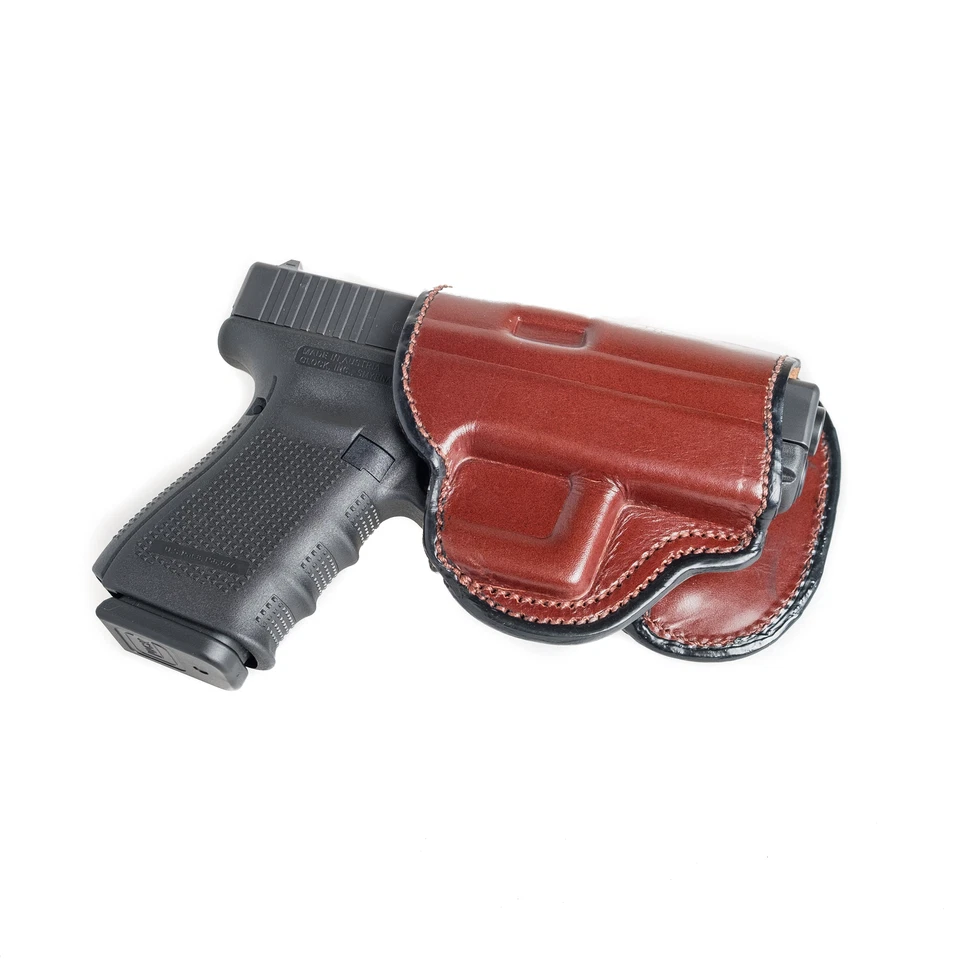 PADDLE LEATHER HOLSTER FOR KAHR CW9. OWB PADDLE ADJUSTABLE CANT. - Image 4 of 4