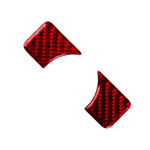 For Mercedes-Benz A C E CLA GLA Red Carbon Fiber Headlight Switch Button Trim B - Picture 4 of 15
