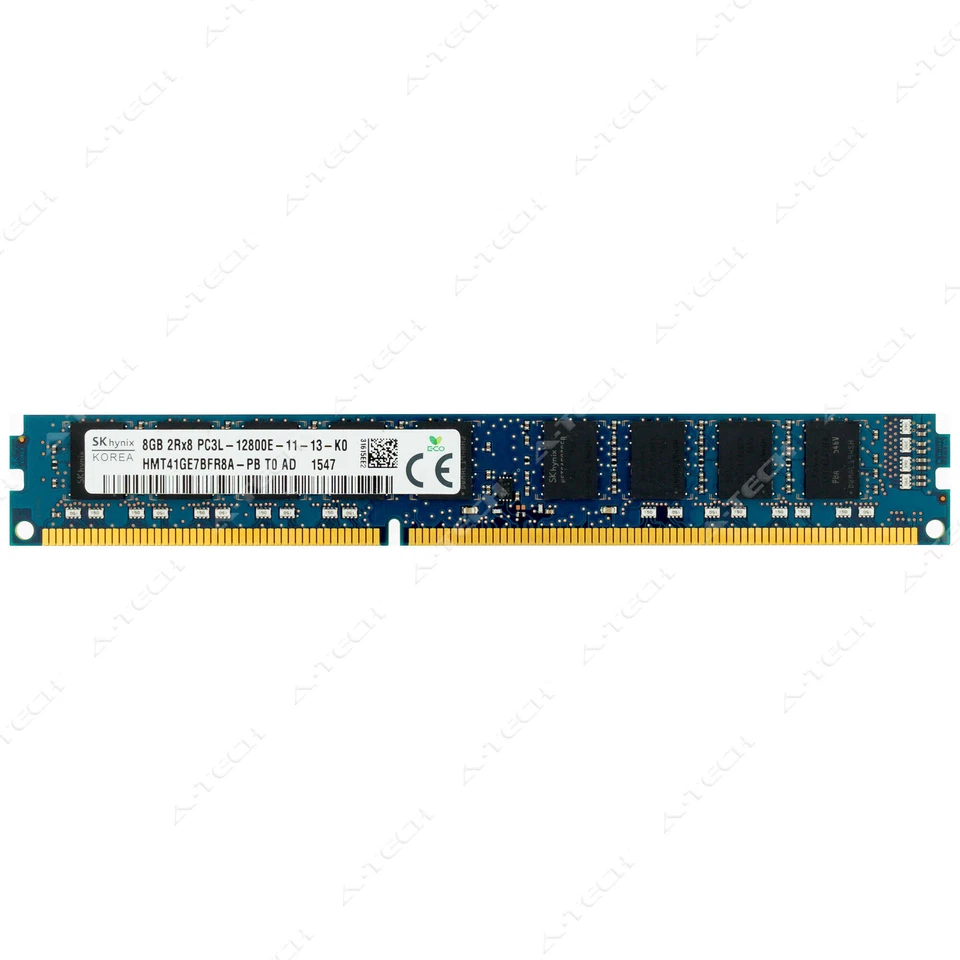 Hynix 8GB DDR3 1600 MHz PC3-12800 ECC UDIMM Server Memory RAM (HMT41GE7BFR8A-PB)