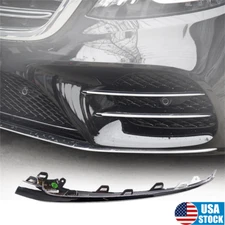 Left Front Bumper Lip Trim Molding Chrome For 2018-2020 Mercedes W222 S450 S560