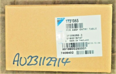 Daikin 1731965 Aircon PCB ASSYMBLY ENTRY TABLE 3F009268-3 CONTROL BOARD ...
