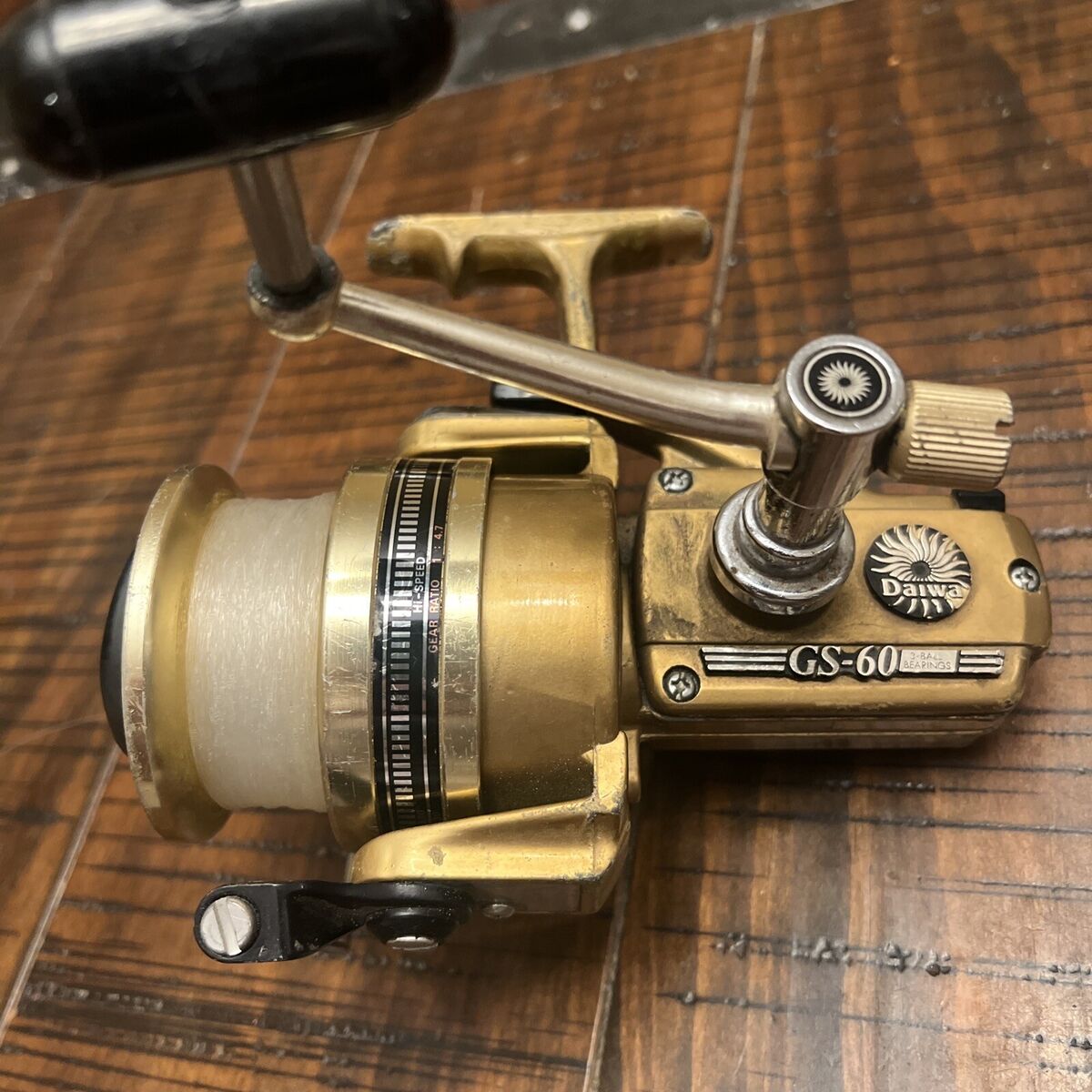 Vintage - Daiwa GS-60 Spinning Reel - Gold Series - 3 Vintage - Daiwa GS-60 Spinning Reel - Gold Series - 3