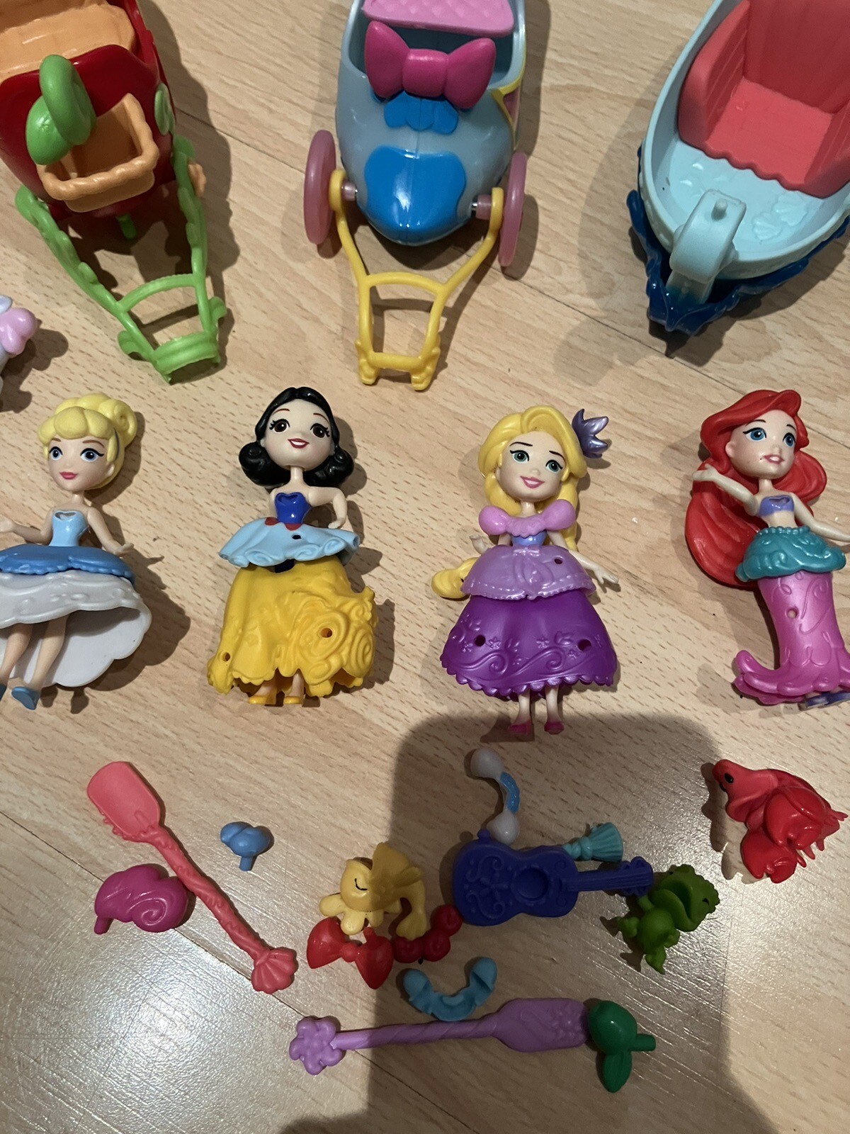 DISNEY PRINCESS 3" MINI TODDLER DOLLS BUNDLE AND ACCESSORIES eBay