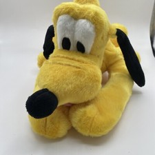 Disney Store Pluto Plush Floppy Dog Laying Down Stuffed Animal Toy 15  