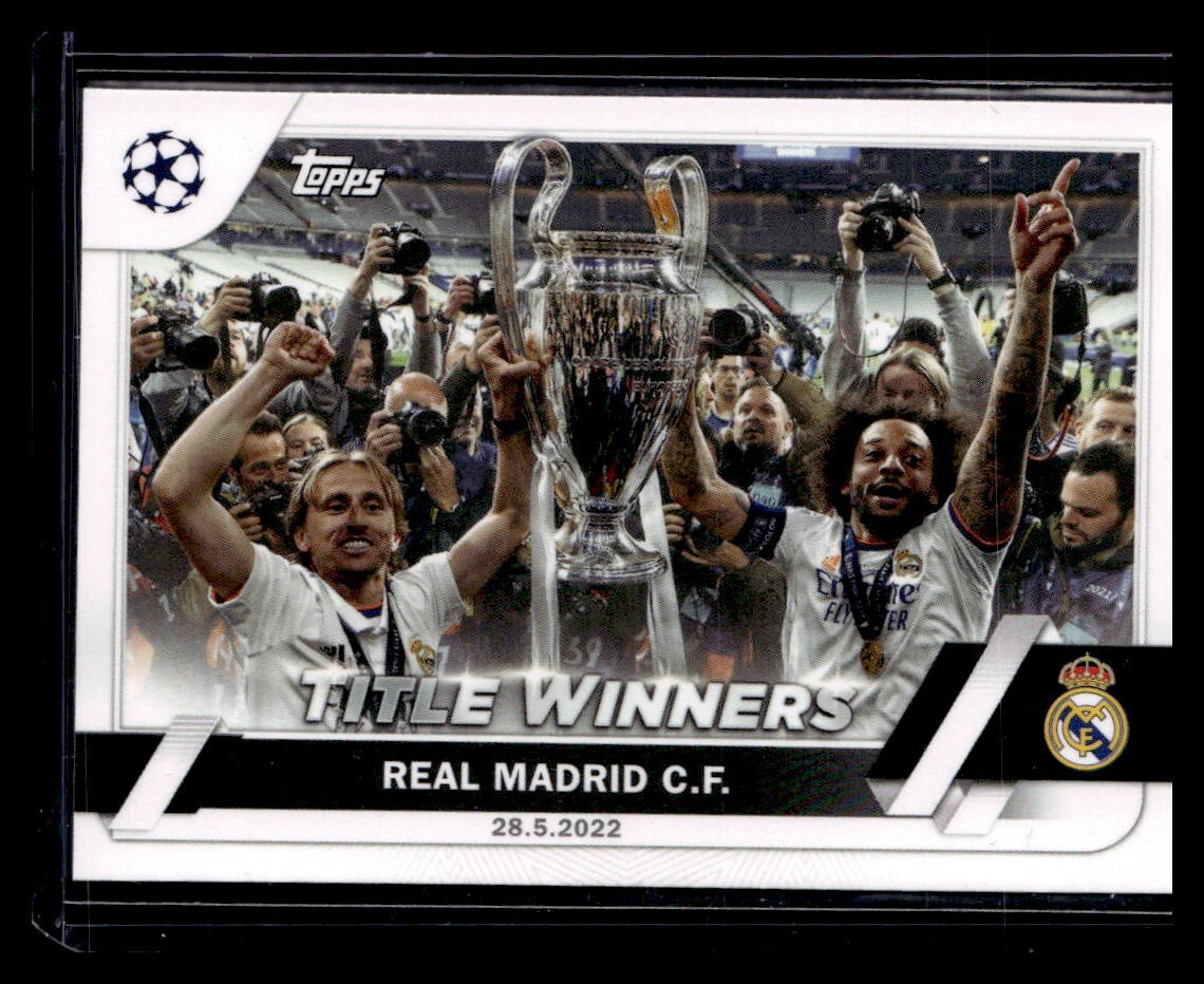 2022-23 Topps UEFA Club Competitions Title Winners Team Card