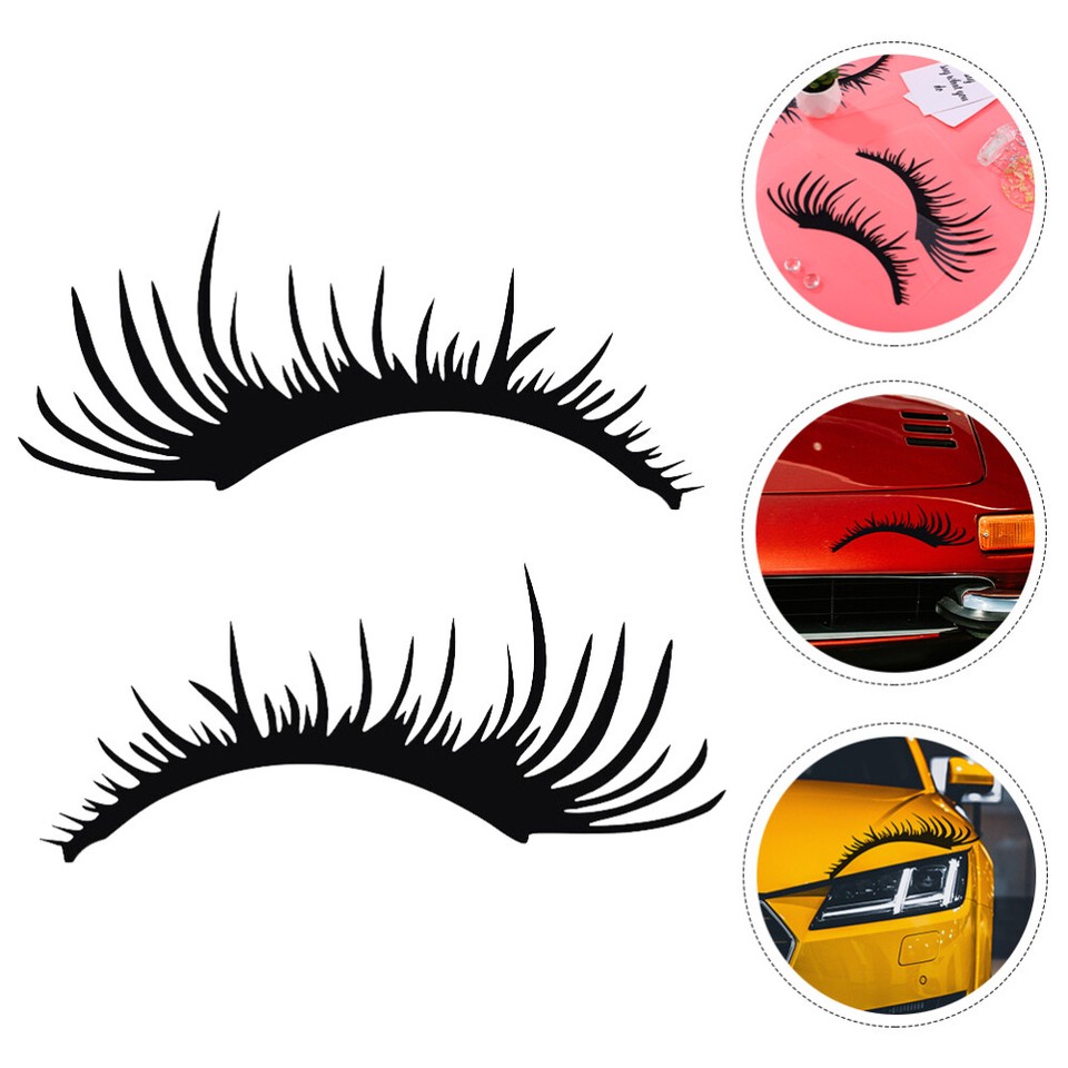 Car Eyelashes for Headlights Universal Suv Bumper Stickers Decoration