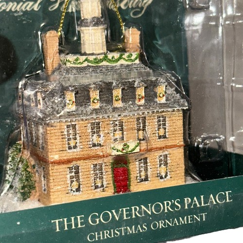 Colonial Williamsburg THE GOVERNOR’S PALACE Christmas Ornament 3” 2016