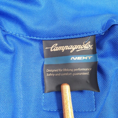 Campagnolo Cycling Jersey Vintage Mens Small Blue White Full Zip Long Sleeve - Picture 12 of 14