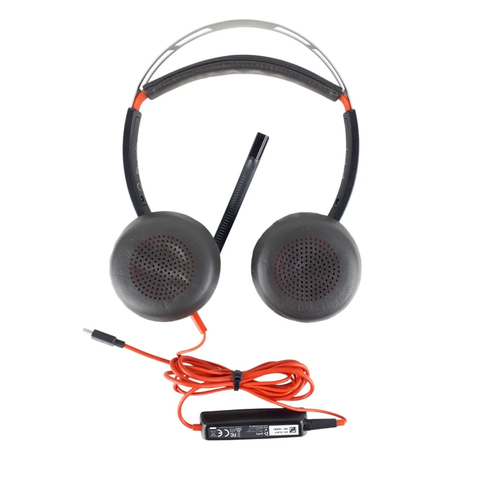 Plantronics Poly C5220T Dual Headset W/C5220 USB-C Adapter Lot of 5 - Image 2 of 4