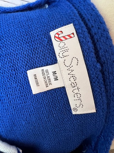 Jolly Sweaters Cardigan size Medium Ugly Christmas Sweater Knit Nordic Mens - Picture 3 of 8