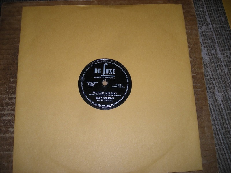 1945 De Luxe Jazz 78/BILLY ECKSTINE & His Orchestra/Sarah Vaughan-Vocal../E!