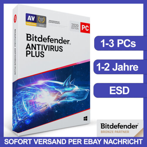 Bitdefender Antivirus Plus 2023 | 1, 3, 5, 10 PC's | 1, 2 Jahre | Download | ESD - Bild 1 von 2