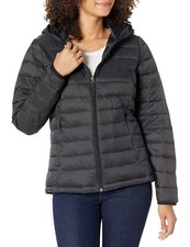 Amazon Essentials Womens Lightweight Hooded FullZip Packable Puffer Jacket Sz XL