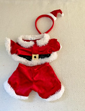 Build A Bear Costume Outfit Christmas Santa White Fur White Faux Fur READ