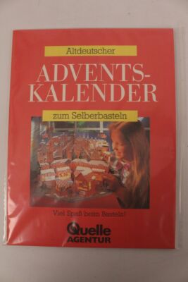 Adventskalender Altdeutsch zum Selberbasteln Weihnachten X-mas Deko Rarität 