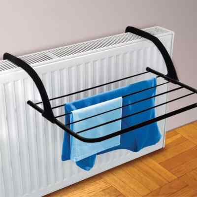 Radiator Clothes Airer Holder Folding Air Dryer Rail Bar Laundry