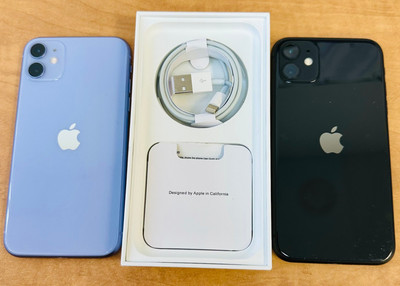 Apple iPhone 11 64GB Fully Unlocked GSM/CDMA - Black/Purple- Excellent Condition
