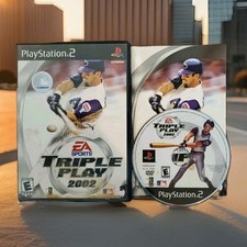 Triple Play 2002 (Sony PlayStation 2, 2002 Black Label EA Sports) w/Manual GC