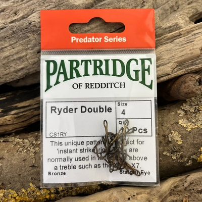 #ad Partridge Predator CS1RY Ryder Double Hook to make Pike Perch and Zander Rigs GBP 5.00