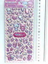 Sanrio Little Twin Stars Kiki Lala Pearl Puffy Stickers 2012 MIB Rare