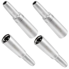 1/4 TRS to XLR Adapter 4 Pack, 6.35mm 1/4 TRS Female to XLR Male Adapter,1/4 ...